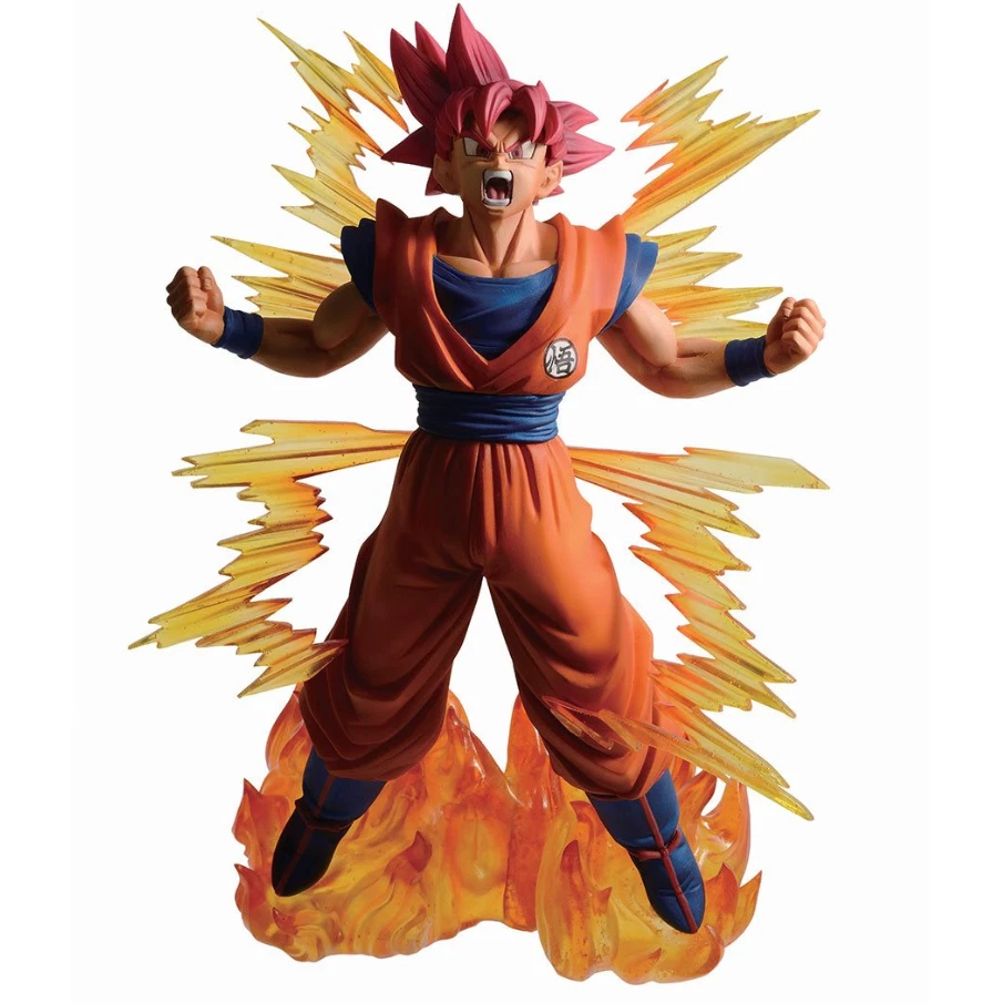Figura Goku Dios Saiyajin - Juguete de resina PVC Dragonball Z - Juguete Goku de calidad 10 en NUEVO Foto 4 de 4