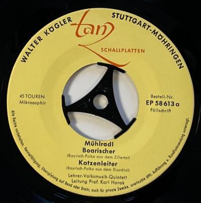 Lehrer-Volksmusik-Quintett Tiroler Volkstanze EP 45 rpm M (unplayed) Tanz Folk