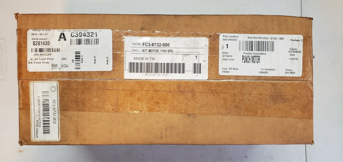 Genuine OEM Canon FC3-6732-000 FC36732000 Punch Motor Kit 115V SPG