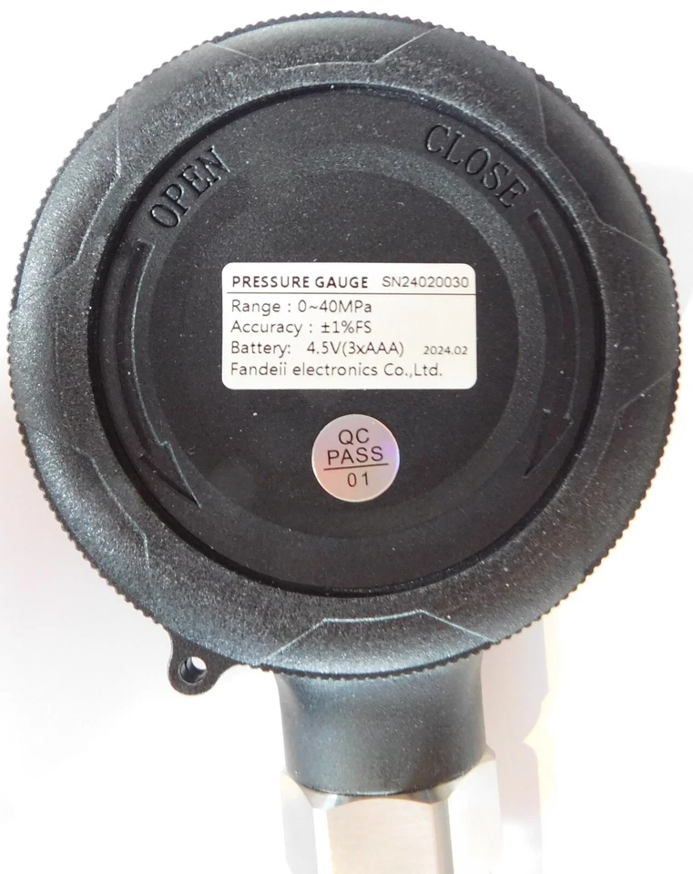 GK 1 - Präziser DIGITALER FLASCHENDRUCKPRÜFER 300 BAR-Prüfgerät-Prüfmanometer - Bild 3 von 4