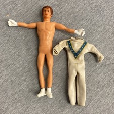 Vintage 1972 Ideal 7" bendy Evel Knievel Action Figure W/ Suit