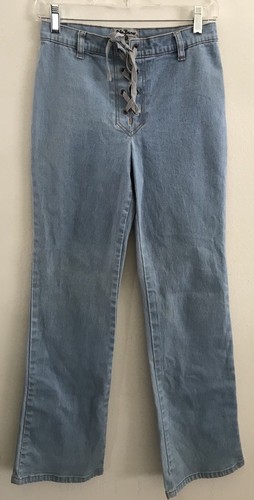 Lace-up Front Jeans Bootcut Light 