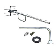Digital TV Aerial 20 Element Wideband Freeview Outdoor Loft Kit 20 airial