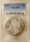 1879-S Morgan Silver Dollar - PCGS MS64 - Very Pretty Choice BU Coin