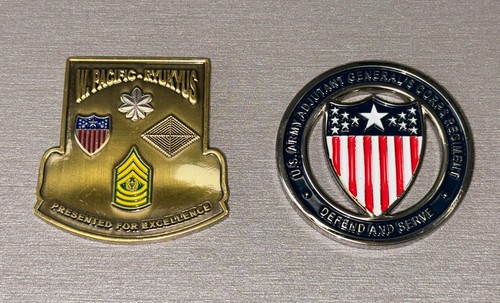 Juego de 2 monedas del ejército de Estados Unidos monedas del ejército #35 - Imagen 2 de 2
