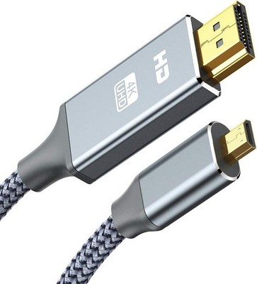 Micro HDMI Kabel 3 Meter Hochgeschwindigkeits HDMI Typ A auf D 4K UltraHD