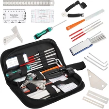 SOUJOY 26Pcs Guitar Tools for Set Up, Repair & Maintenance Kit with Carry Bag, L