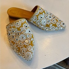 Tory Burch Elora embellished mules size 7 and free pair of Sole Society loafers