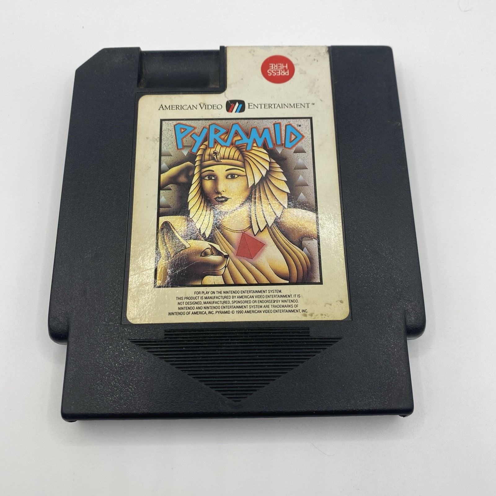 American Video Pyramid Nintendo NES Black Loose Cartridge On