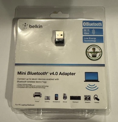 BELKIN USB Mini Bluetooth Adapter V4.0 NEW SEALED