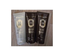 3 products LaSultanedeSaba - full - opened - body lotion + shower cream - used