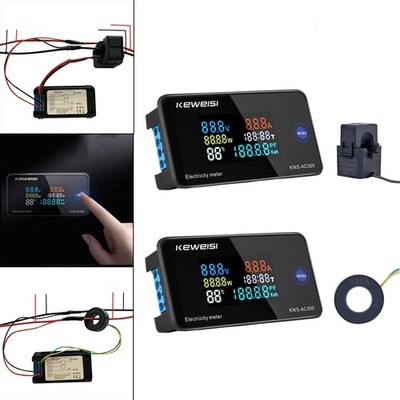 6 in 1 110V 100A Stromzähler, mit Display, Digital Amperemeter, Power Energy,