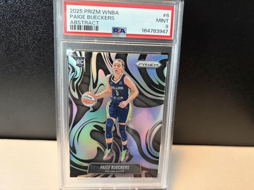 2025 PANINI PRIZM WNBA ABSTRACT #6 PAIGE BUECKERS ROOKIE RC PSA 9