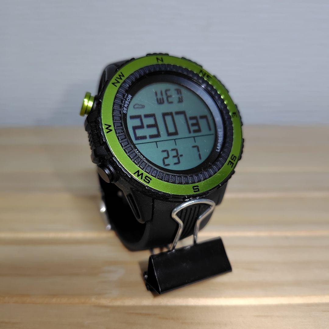 Garmin Outdoor Watch Weather Resistant Green Black Pre-Owned