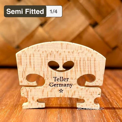 Teller Germany Semi Fitted 1/4 Size Violin Bridge - Medium Heart - Image 1 of 4