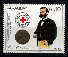 Paraguay A-988 1985 Henri Dunant founder of the Red Cross  MNH  (131)