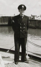 ERBE priv. Foto Nachkrieg ? Soldat Marine Uniform Unteroffizier wohl 60er Jahre