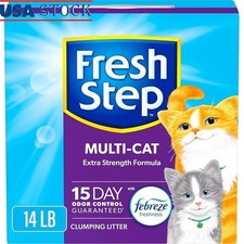 Multi Cat Clumping Litter Extra Strength Odor Control Low Dt 14 lb Box 1.09 per pound