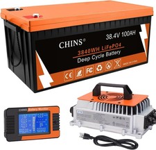 Chins 36v 100ah Lifepo4 Battery 100a Bmsfor Golf Car Trolling Motor Etcused