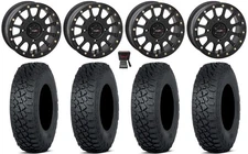 System 3 SB-5 14" Wheels Black 30" Tenacity XNR Tires Polaris Sportsman / RZR /