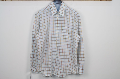 Barbour, Chemise BARBOUR Taille XL Usagée Colorée À Carreaux Vintage Homme
