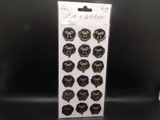 The paper studio stick a bilities Gold Bows Wax Seal stickers 18pc