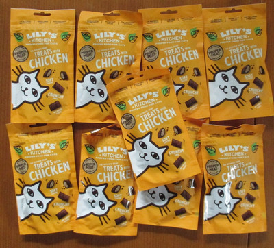 9 x LILY'S KITCHEN Katzenleckerlis mit Huhn chicken treats 60 g  NEU!