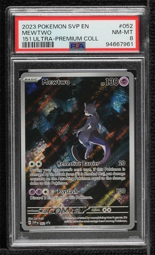 Mewtwo Pokémon Scarlet & Violet Black Star Promo PSA 8