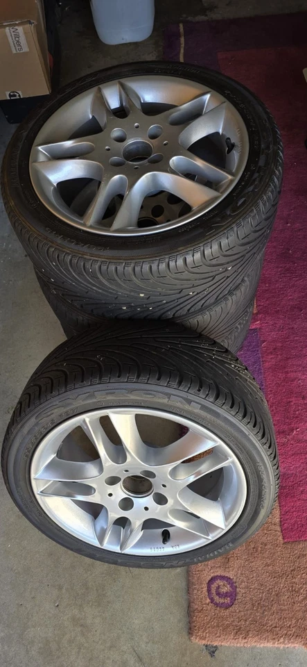 Verkaufe Vier Loch komplett Alu Räder - Bild 2 von 4