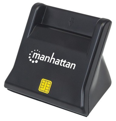 Manhattan USB-A Smart/Sim Kartenleser 480 Mbps USB 2.0 Desktop Standing Friction