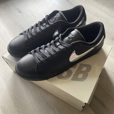 Brand New Nike SB Blazer Low Dancer In Black and Silver Size 12