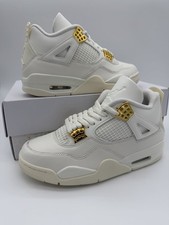 Air Jordan 4 Retro Metallic Gold W - UK 6.5 US 9 - AQ9129-170 - Fast Ship