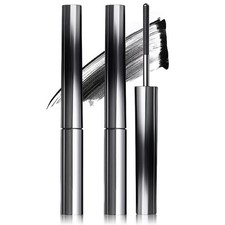 2pcs Iron Wand Mascara, Brushless Metal Wand Mascara Black Washable Metal Mascar