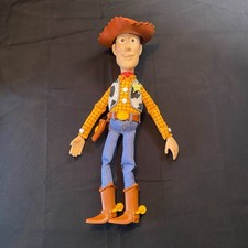 2010 Disney Pixar Toy Story Talking Woody w/ Hat 15" -WORKS- New Batteries