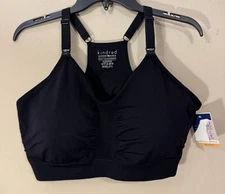 Kindred Bravely Hands Free Pumping Nursing Sports Bra size XXL Busty Black NEW