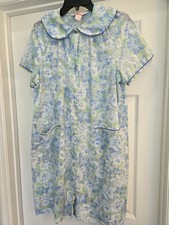 Vintage Carriage Court Vintage Floral Babydoll Nightgown M 12-14 Nap Dress