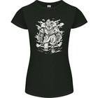 T-Shirt Femme Petite Coupe Viking Guerrier Valhalla Odin Hache Gym Dieu