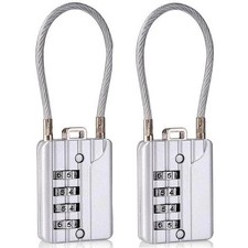 SEPOX 4-Digit Combination Cable Lock   4-Pack Travel Luggage Locks New 