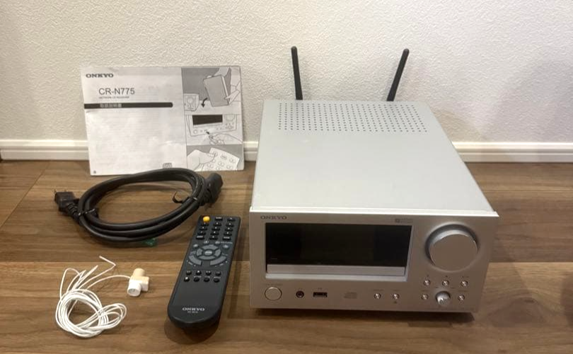 ONKYO CR-N775 Network CD Receiver Hi-Res Audio Silver Tested