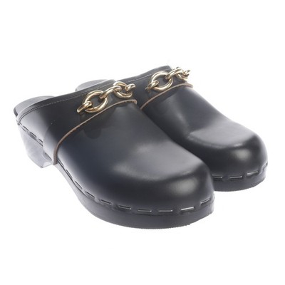 Mules Saint Laurent Schwarz Metallic 41 EUR