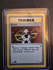 Pokemon Card - Gym Heroes 15/132 - BROCK Holo **1st Edition** - NM on eBay
