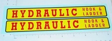 Pair Structo Hydraulic Hook Ladder Truck Stickers ST-111