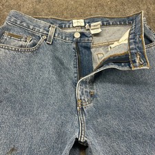 VINTAGE Calvin Klein Jeans Womens 12 Blue Relaxed Straight Leg Easy Fit Cotton