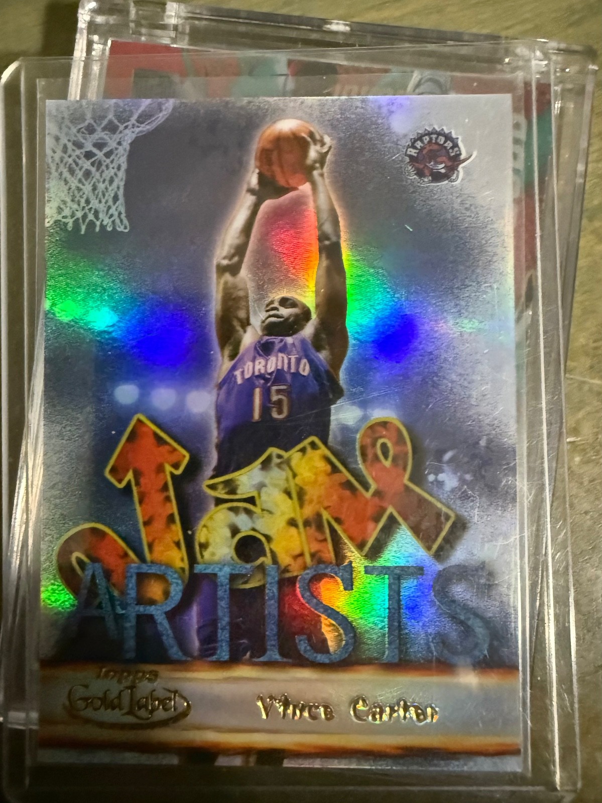 2000-01 Topps Gold Label Vince Carter #JA-1 Jam Artists Toronto Raptors