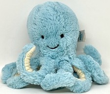 Jellycat Tiny Baby Bobbie Octopus 6" Light Blue Rare Plush