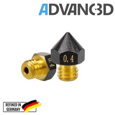 Advanc3D MK8 Nozzle aus Messing CuZn37 für 1.75mm Filament FDM