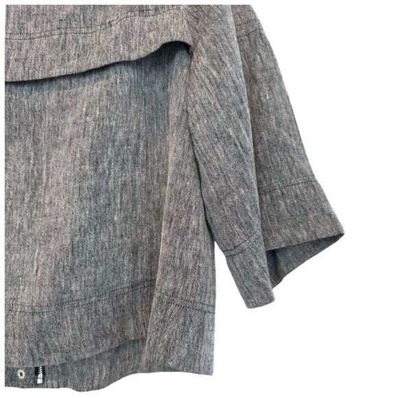 Jon Women's Gray Casual Solid Basic Jacket Size 4 - image 12