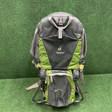 Deuter Kid Comfort Air Child Carrier Hiking Backpack Granite Emerald Green