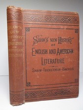 Shaws New History of English American Literature Antique 1877 Book Truman Backus