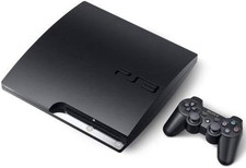 Sony PlayStation 3 Slim 320 GB Charcoal Black Console Very Good 8Z